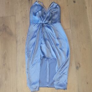 NWT Cider Blue High Low Dress  Size Medium